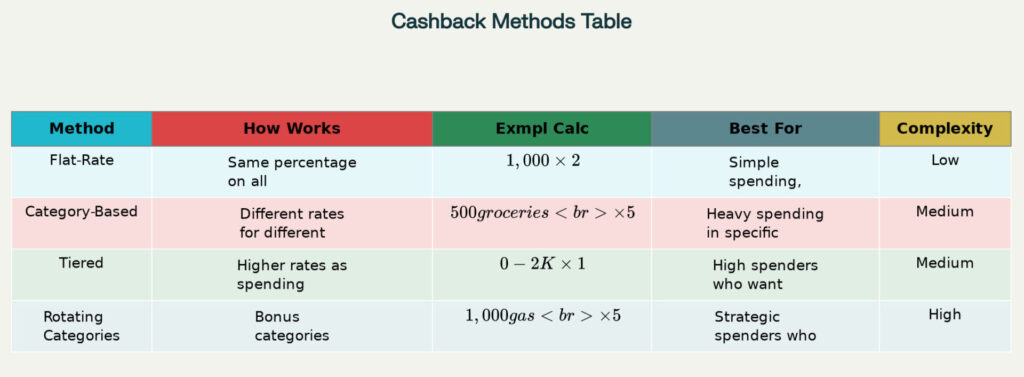 How Cashback Credit Cards Calculate Rewards
